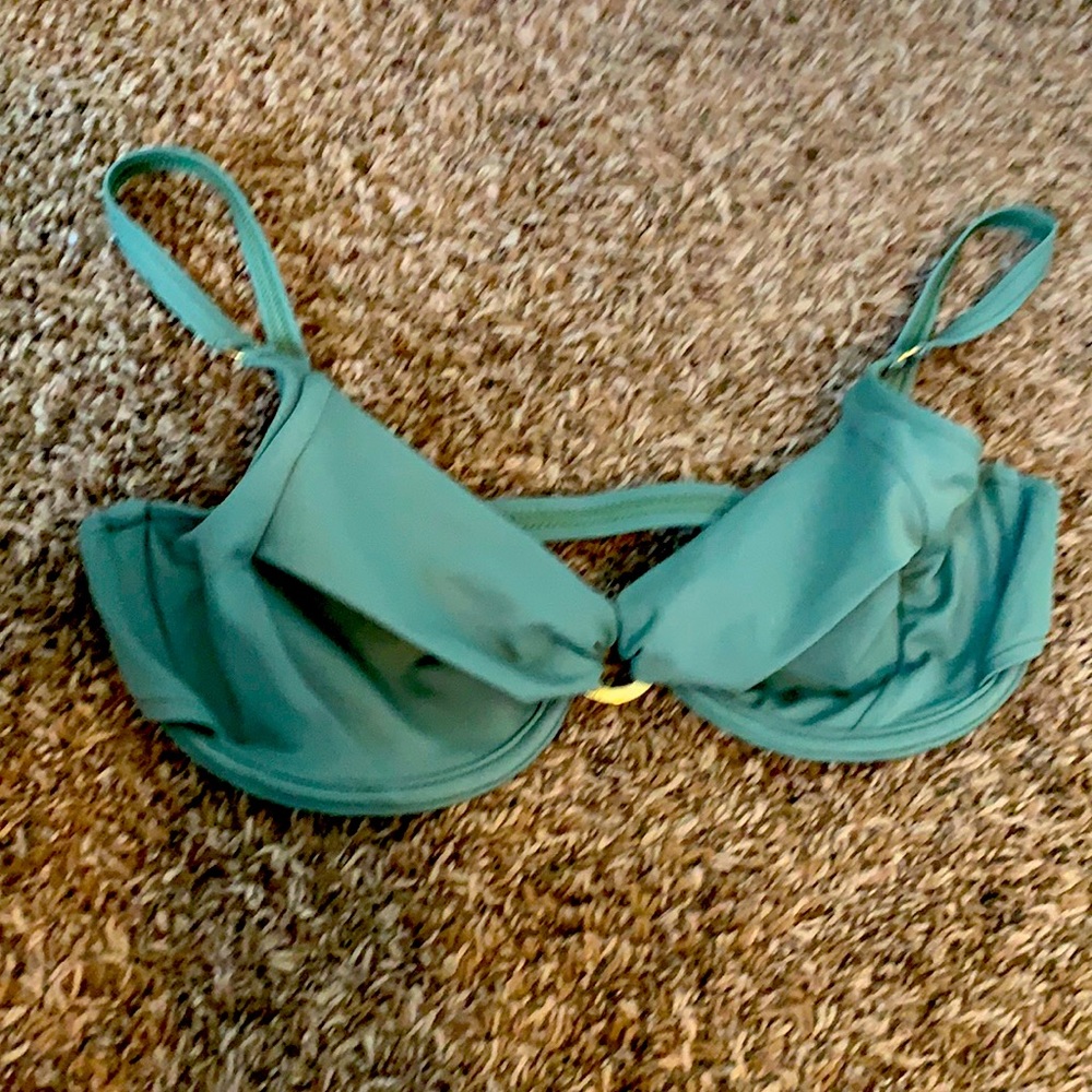 Green swim suit top
